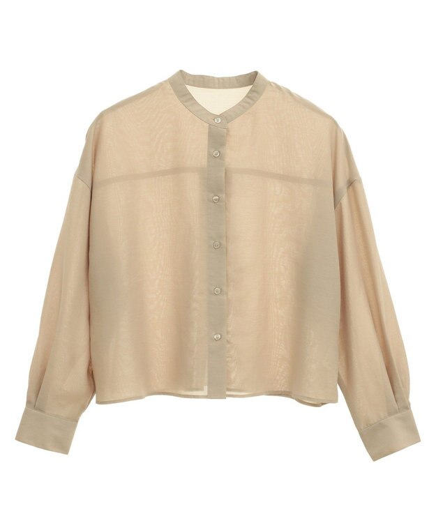 AMERICAN HOLIC シアーショート丈ブラウス Beige