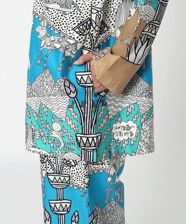 tsumori chisato SLEEP ツモリチサト パジャマ 長袖 長ズボン レディース UDX574 /ワコール ブルー