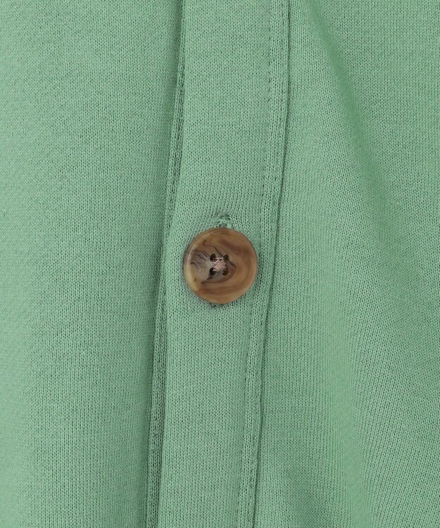 J.PRESS YORK STREET 【UNISEX】裏毛スウェット カーディガン ライトグリーン系