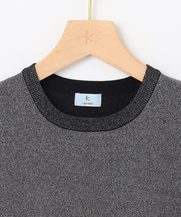 組曲 【WEB限定・2SET】シャイニーラメニット×チュールスカート ブラック系