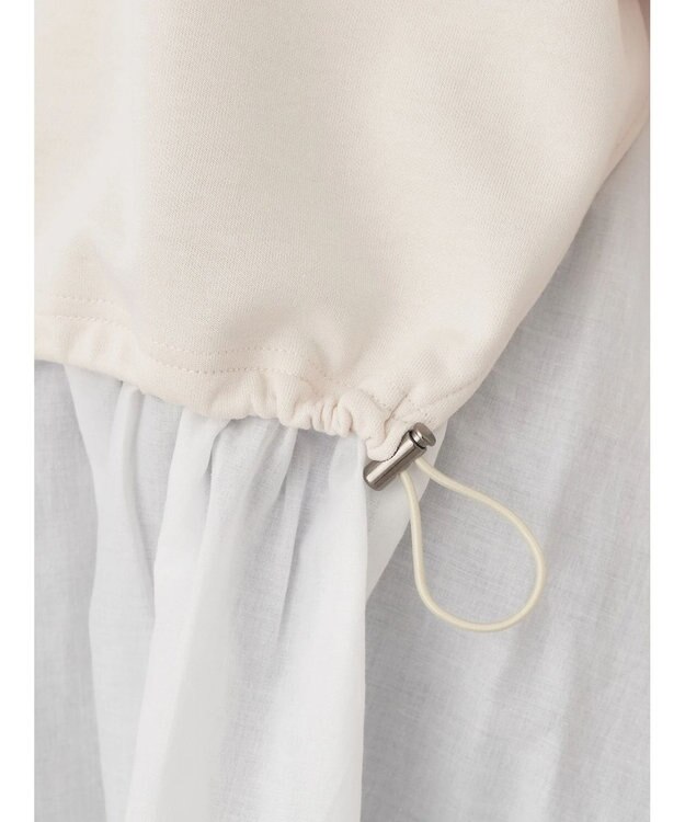 earth music&ecology ダンボールレイヤードチュニック Ivory