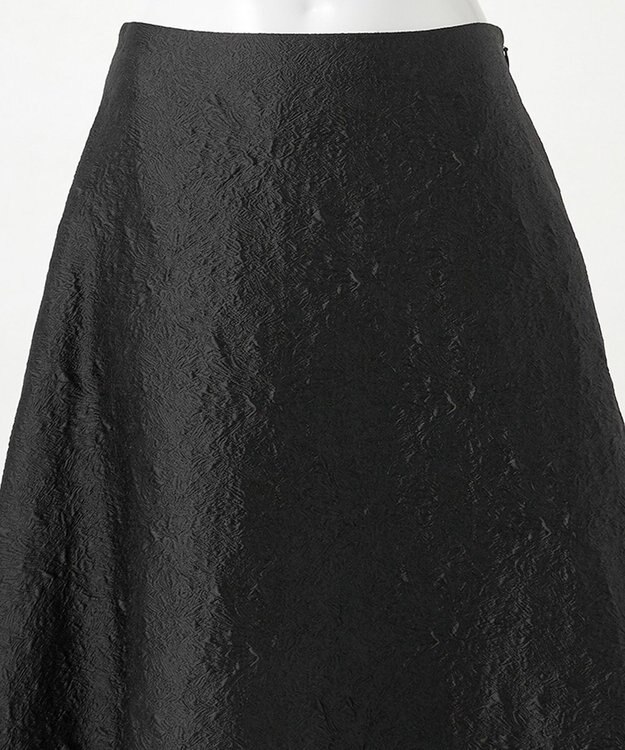 23区 【エステータ】シャイニージャカード フレアスカート ブラック系