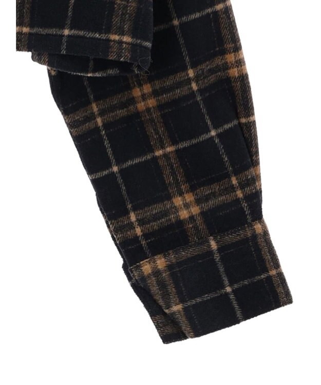 Green Parks ・ＥＬＥＮＣＡＲＥ　ＤＵＥ　シャギーチェックショートシャツ Navy