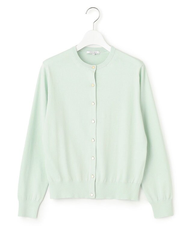 23区 【Oggi4月号掲載/洗える】プレミアムビオコットン カーディガン スモーキーグリーン系