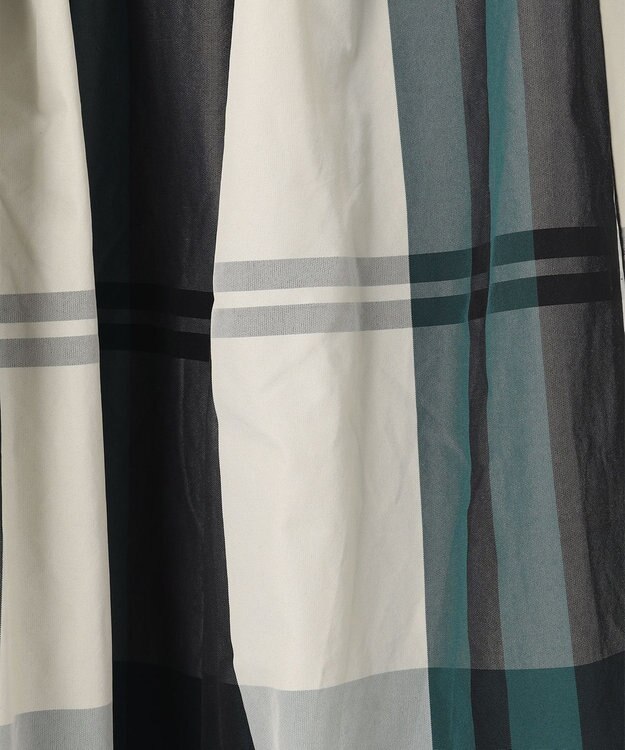 ANY 【洗濯機可能・ウエストゴム】ビックチェックスカート グリーンベース