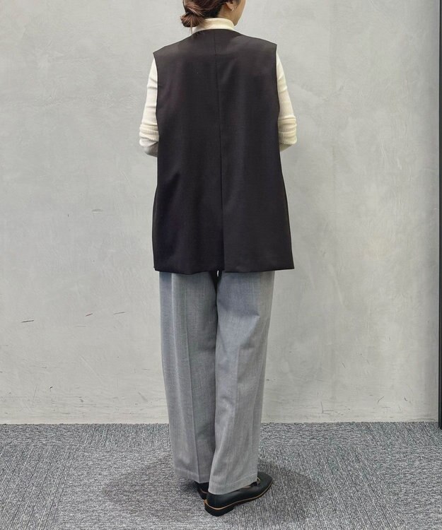 #Newans 大人気ジレが新素材で再登場！チュニックジレ ブラウン