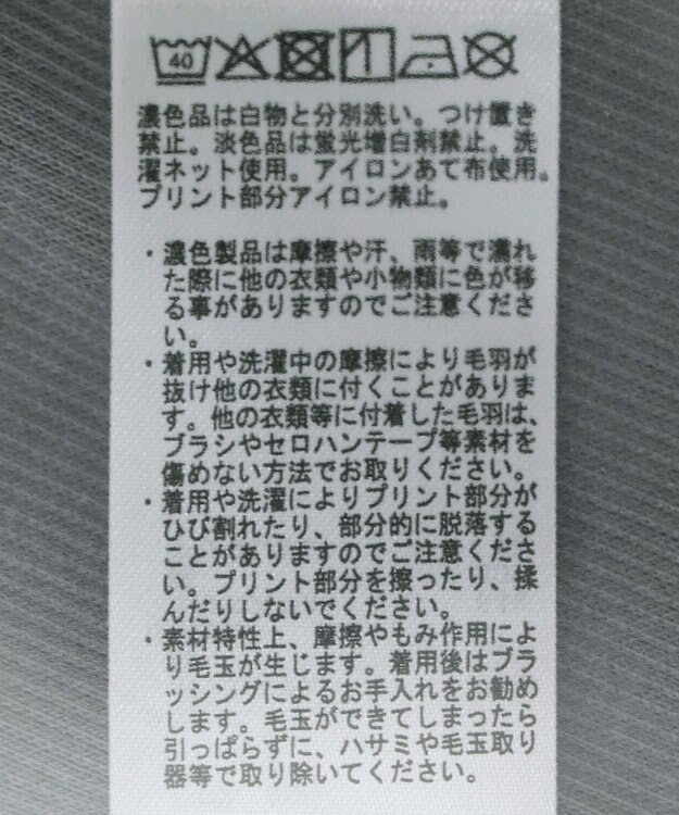 earth music&ecology サイドリブロゴスウェット Gray