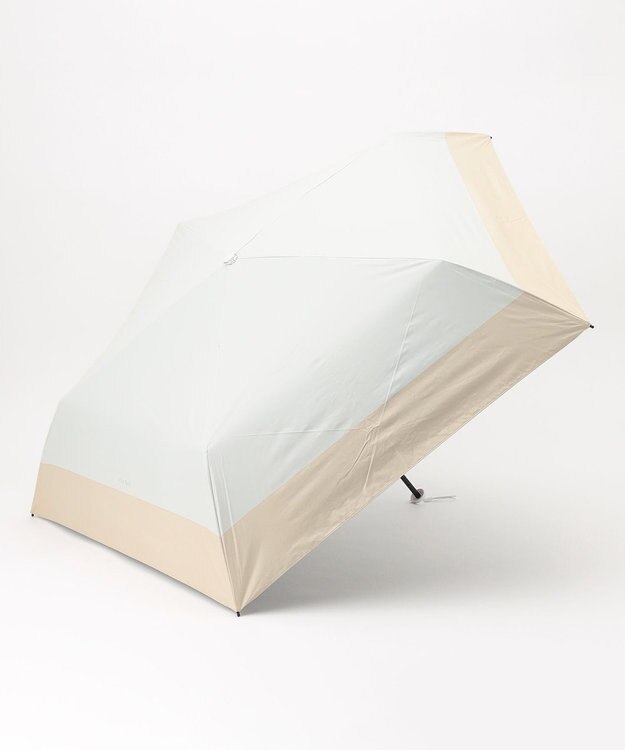 ANY SIS 【晴雨兼用/UVカット・遮光】バイカラーライト 折りたたみ傘 オフ