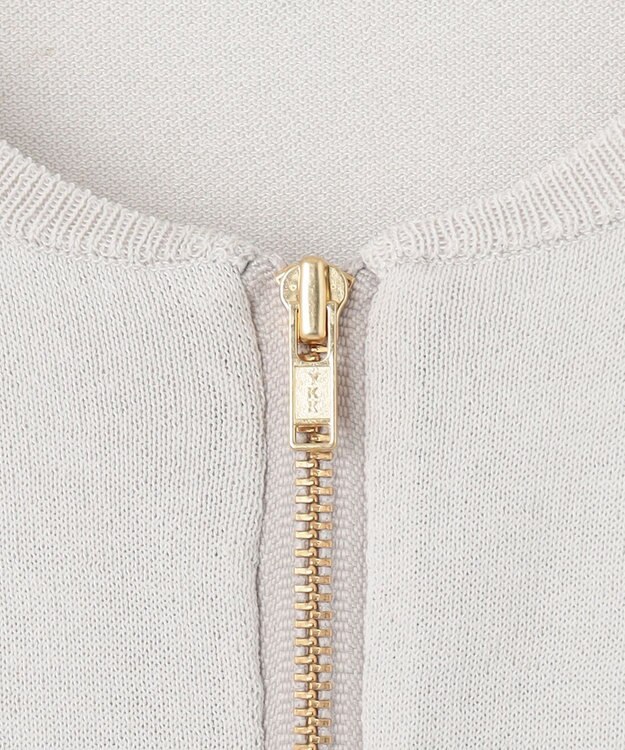 23区 【SLOW/洗える】シアージップカーディガン ベージュ系