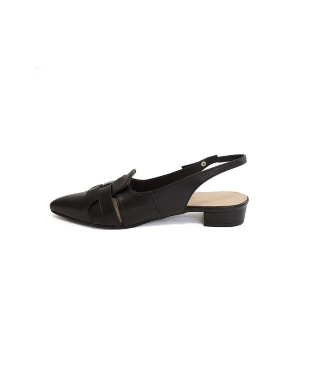 Pointer 日本製 本革グルカ風ミュール ブラック