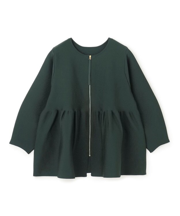 UNFILO 【VERY×UNFILOコラボ】2WAY ペプラムカーディガン グリーン