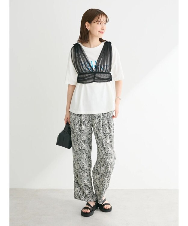 Green Parks イージー柄パンツⅢ Charcoal Gray