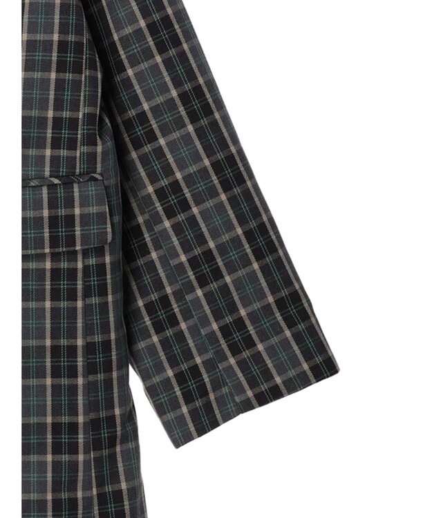 Green Parks ・ＥＬＥＮＣＡＲＥ　ＤＵＥ　チェックテーラードジャケット Charcoal Gray