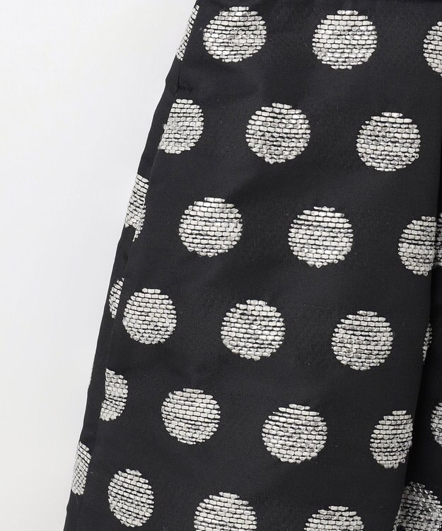 GRACE CONTINENTAL ラメドットジャガードスカート ブラック