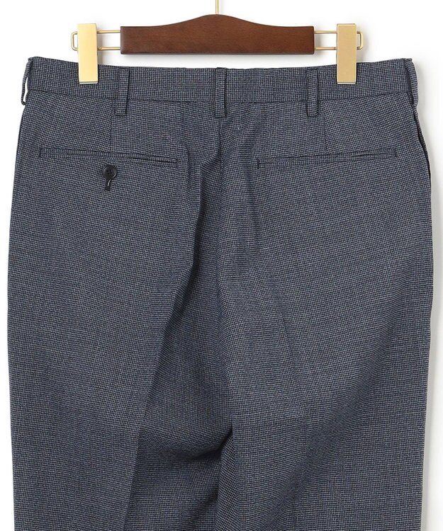 J.PRESS MEN 【J.PRESS BASIC】ペピンメリノコンフォート ストレッチムリネ ハウンドトゥース スラックス ブルー系8