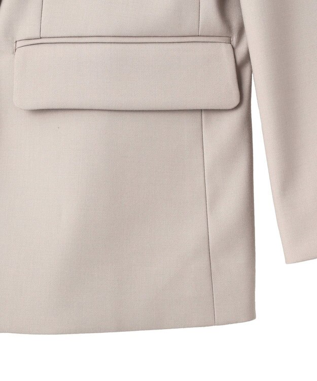 YECCA VECCA 金釦テーラードジャケット Gray Beige