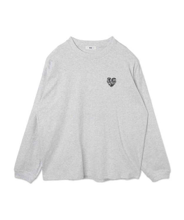 WEGO 【ユニセックス着用ITEM】ガールフレンドグラフィックBIGロンT（LS） ライトグレー