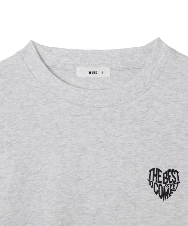 WEGO 【ユニセックス着用ITEM】ガールフレンドグラフィックBIGロンT（LS） ライトグレー