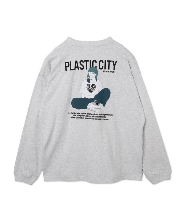 WEGO 【ユニセックス着用ITEM】ガールフレンドグラフィックBIGロンT（LS） ライトグレー