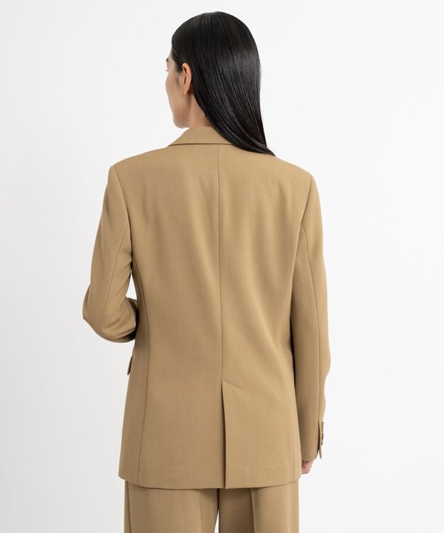 23区 S 【エステータ】ウールギャバジン ダブルブレスト ジャケット ベージュ系