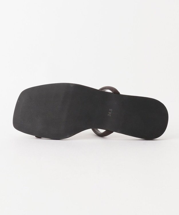 23区 【CLASSY.6月号掲載】ビジュー フラット サンダル ダークブラウン系