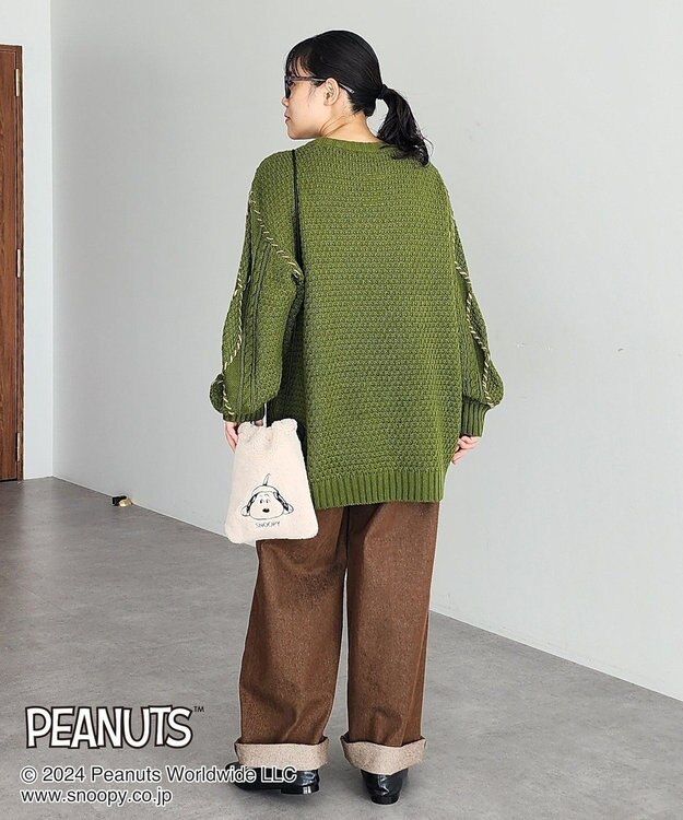 CRAFT STANDARD BOUTIQUE 【PEANUTS】ボア巾着ショルダーバッグ Ivory