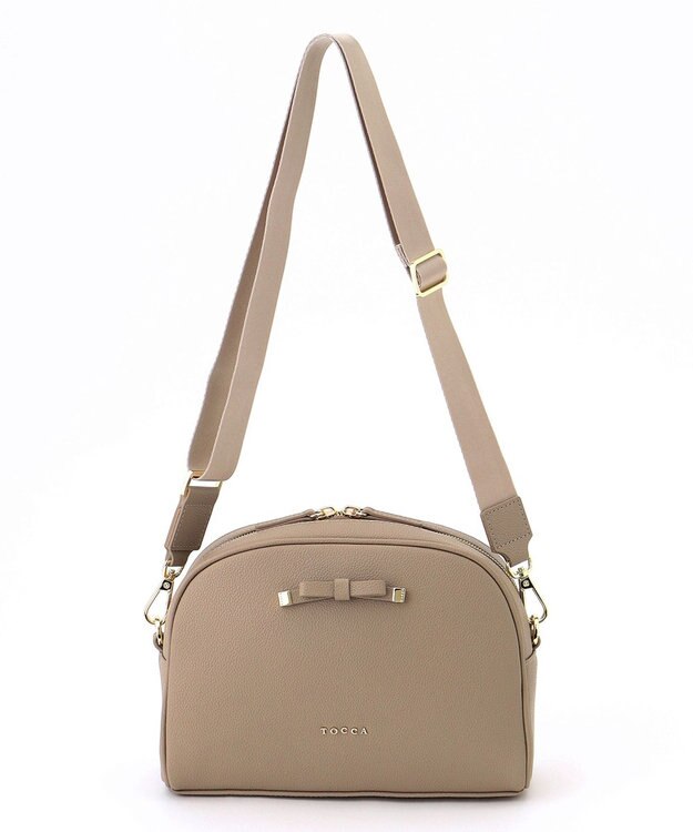 TOCCA LUNAE LEATHER MINIBAG ショルダーバッグ ベージュ系