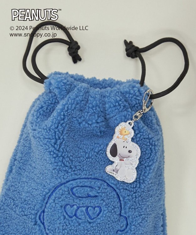 CRAFT STANDARD BOUTIQUE 【PEANUTS】ボア巾着ショルダーバッグ Blue