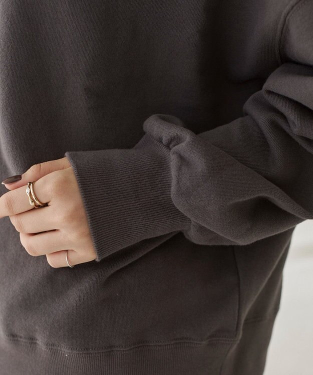 WEGO 【ANGIE VINTAGE/SETUP対応アイテム】オフショルダー裏毛スウェット スミクロ