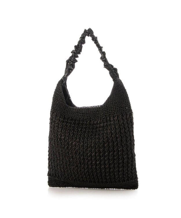 UNBILLION カシュカシュ cachecache / メタリックコードフリルハンドルトート ブラック