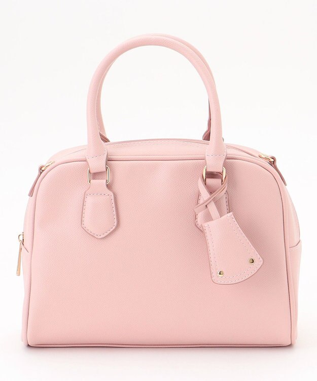 ANY SIS 【2WAY】チャーム付きスクエア ボストンバッグ ピンク