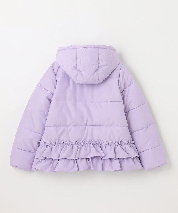 ANY KIDS 【洗濯機OK】中綿リボンコート ラベンダー