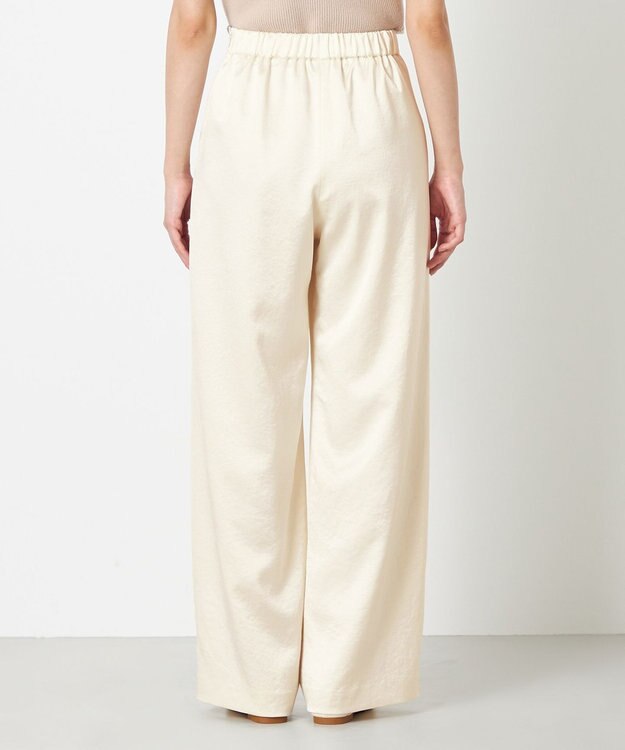 NAVE 【Nave】クラッシュサテン パンツ オフホワイト系