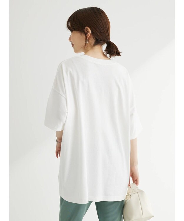 Green Parks カレッジロゴ半袖チュニック White