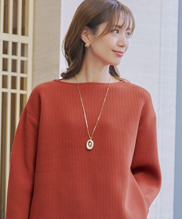 Tiaclasse 【安田美沙子さん着用・2way】オーバルパールロングネックレス ゴールド