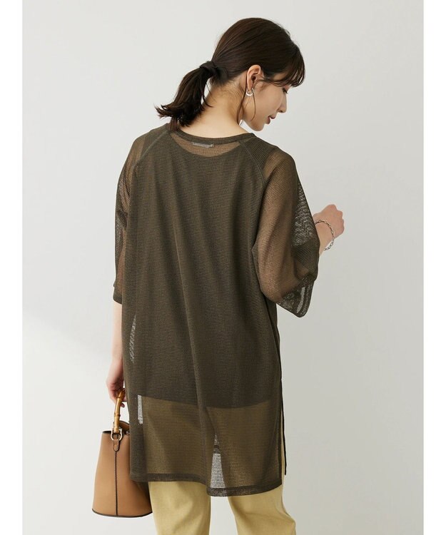 Green Parks ＳＥＴ２点メッシュラグランチュニック Khaki
