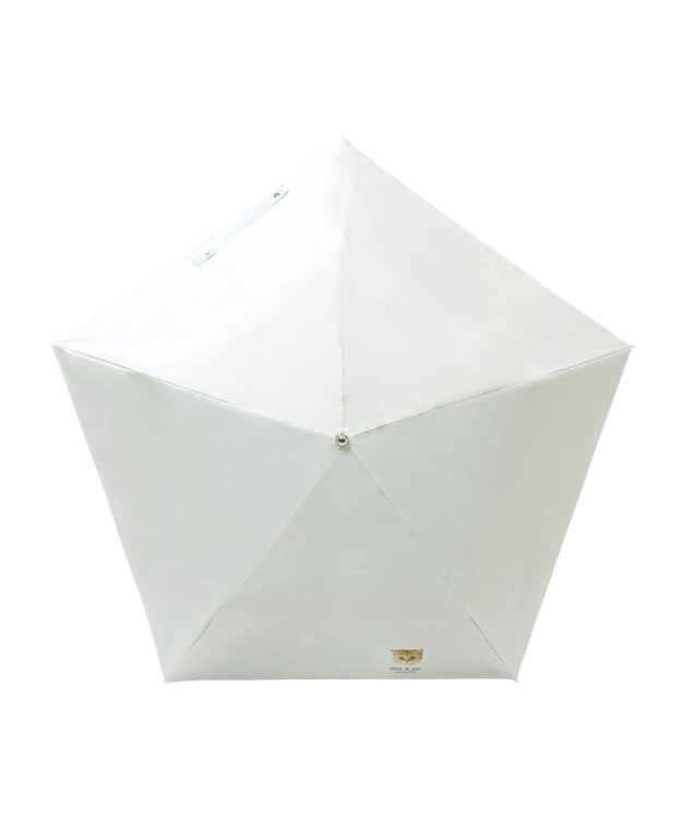 MOONBAT 【一級遮光/軽量】PAUL & JOE 晴雨兼用 折りたたみ日傘 ワンポイント ヌネット ホワイト