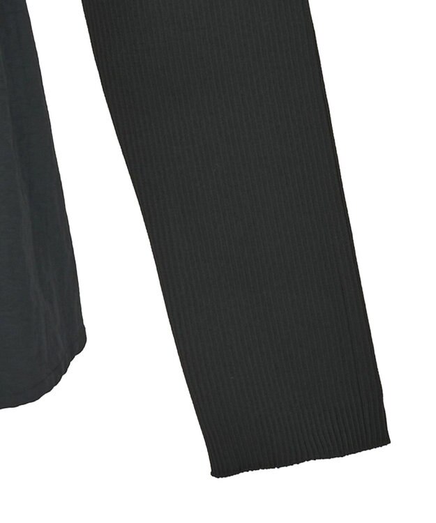 Green Parks ・ＥＬＥＮＣＡＲＥ　ＤＵＥ　ハイブリットハイネックニット Charcoal Gray