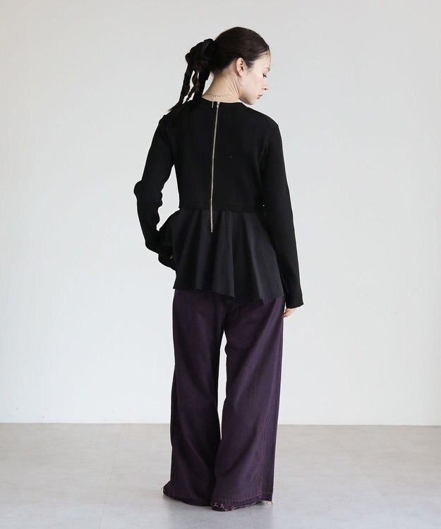 Green Parks ・ＥＬＥＮＣＡＲＥ　ＤＵＥ　ハイブリットハイネックニット Black