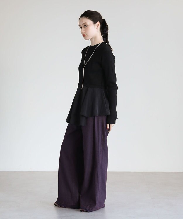 Green Parks ・ＥＬＥＮＣＡＲＥ　ＤＵＥ　ハイブリットハイネックニット Black