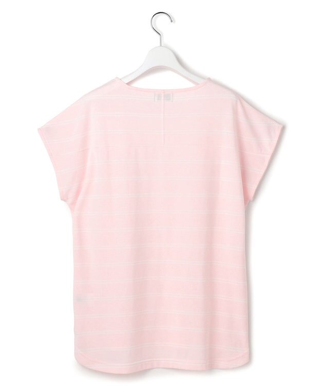 J.PRESS YORK STREET 【WOMEN】キャップスリーブ ボーダーTシャツ ピンク系1