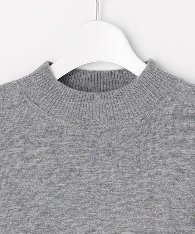 J.PRESS LADIES L SOFT TOUCH WOOL ブロッキング ニット グレー×イエロー系