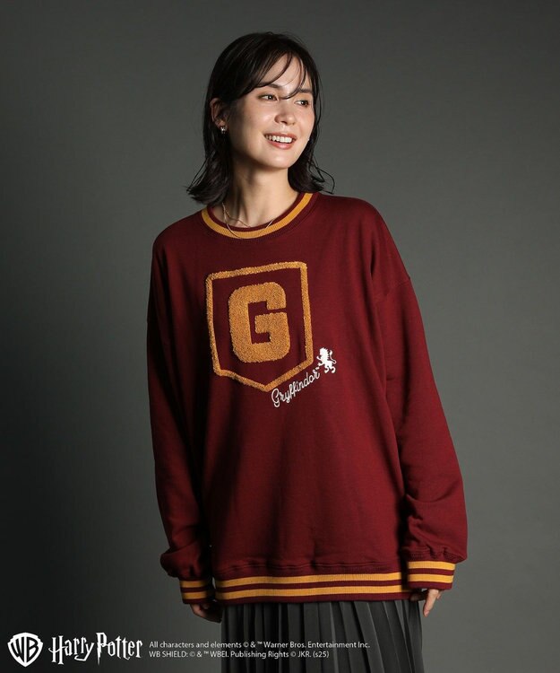 Green Parks ハリー・ポッター／サガラ刺繍ロゴプルオーバー Red