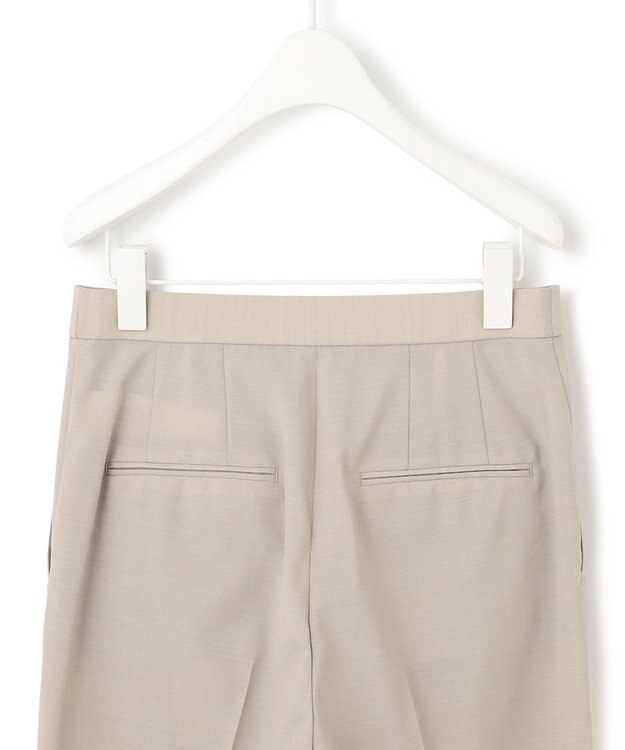 ICB 【洗える】 サマーウールトロ ストレートパンツ ライトオリーブ系