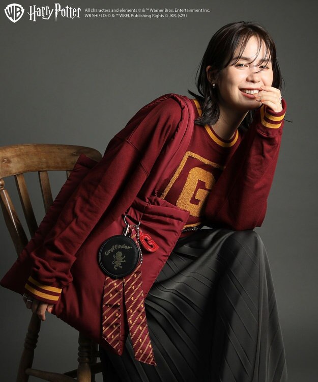 Green Parks ハリー・ポッター／サガラ刺繍ロゴプルオーバー Red