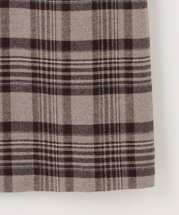 J.PRESS LADIES クラシカル ツイード タータン ジャンパースカート ブラウン系3