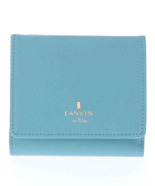 LANVIN en Bleu リュクサンブールカラー 外ボックス二つ折り財布 ブルー