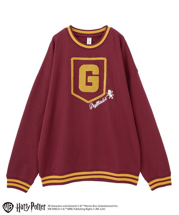 Green Parks ハリー・ポッター／サガラ刺繍ロゴプルオーバー Red