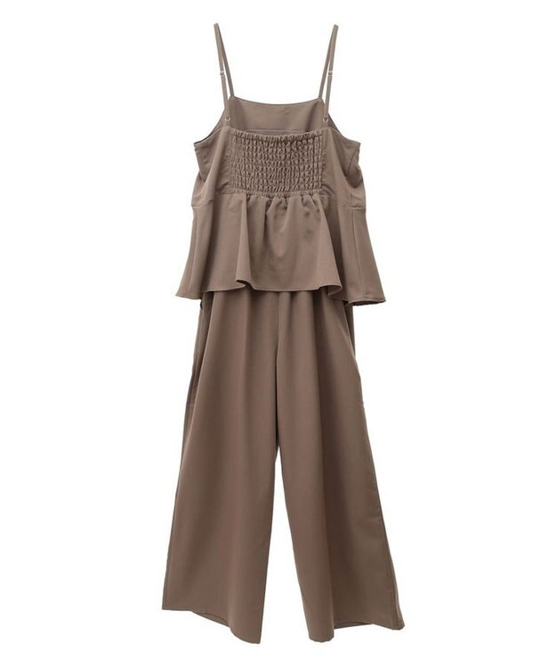 Green Parks ・ＥＬＥＮＣＡＲＥ　ＤＵＥ　ペプラムサロペット Dark Beige