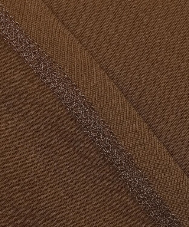 BEIGE， 【BEIGE,ecru/WEB限定・洗える】FINE DRY TOUCH / ねじりデザインコットンクルーネックTシャツ Brown